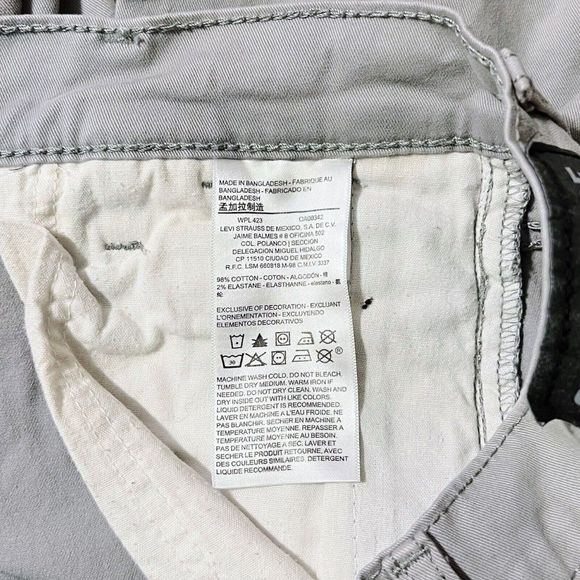 Signature Levi Strauss Jeans Men's Size 28x30 Gray S67 Athletic Cut Pants - Picture 10 of 12